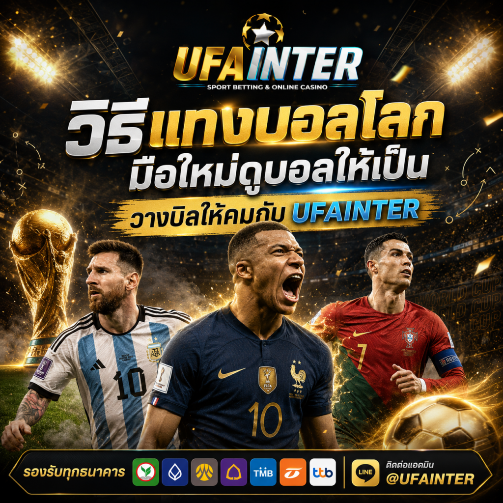 วิธีแทงบอลโลก มือใหม่ดูบอลให้เป็น วางบิลให้คมกับ UFAINTER