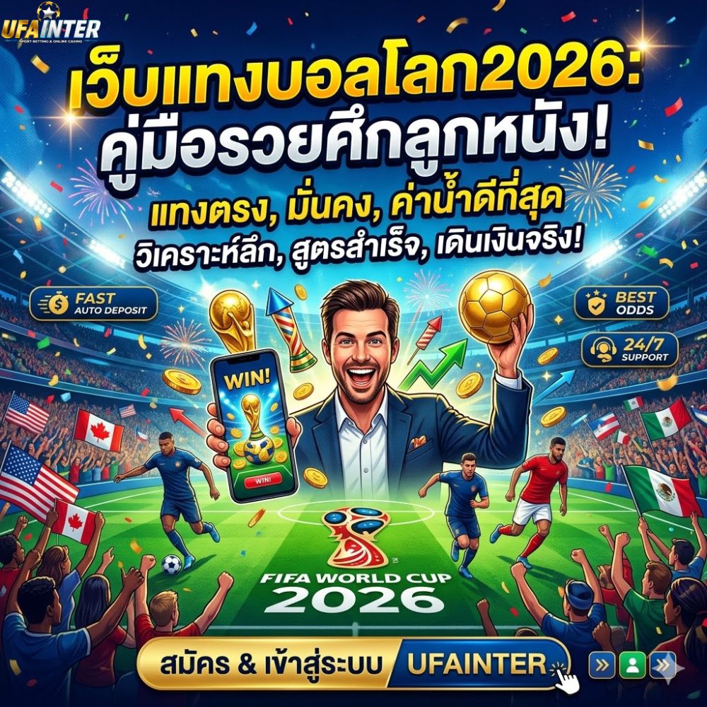 เว็บแทงบอลโลก2026 เจาะลึกทางเข้าเว็บตรง มั่นคง ค่าน้ำดีที่สุด ลุ้นรวยไปกับศึกลูกหนังแห่งมวลมนุษยชาติ