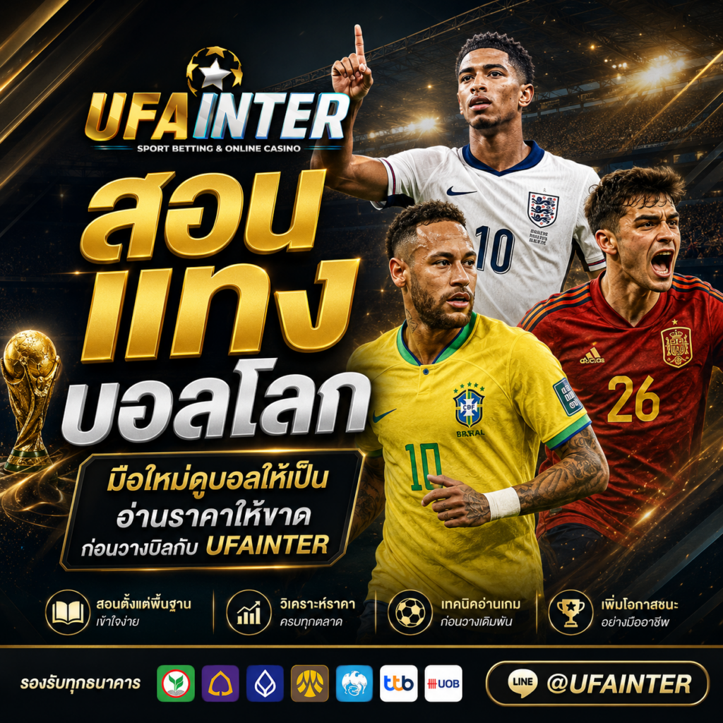 สอนแทงบอลโลก มือใหม่ดูบอลให้เป็น วางบิลมั่นใจกับ UFAINTER