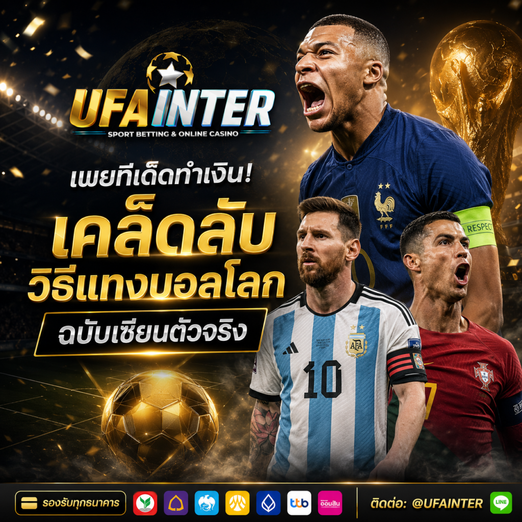 เคล็ดลับวิธีแทงบอลโลก ฉบับเซียนพารวย! ให้ได้เงินที่ UFAINTER
